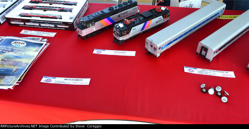 Models of NJ Transit Locomotives MTA Passenger and NJT Passenger cars.